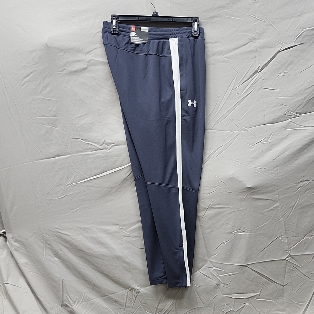 Under Armour Men's Navy Joggers with White Accents - Picture 4 of 8